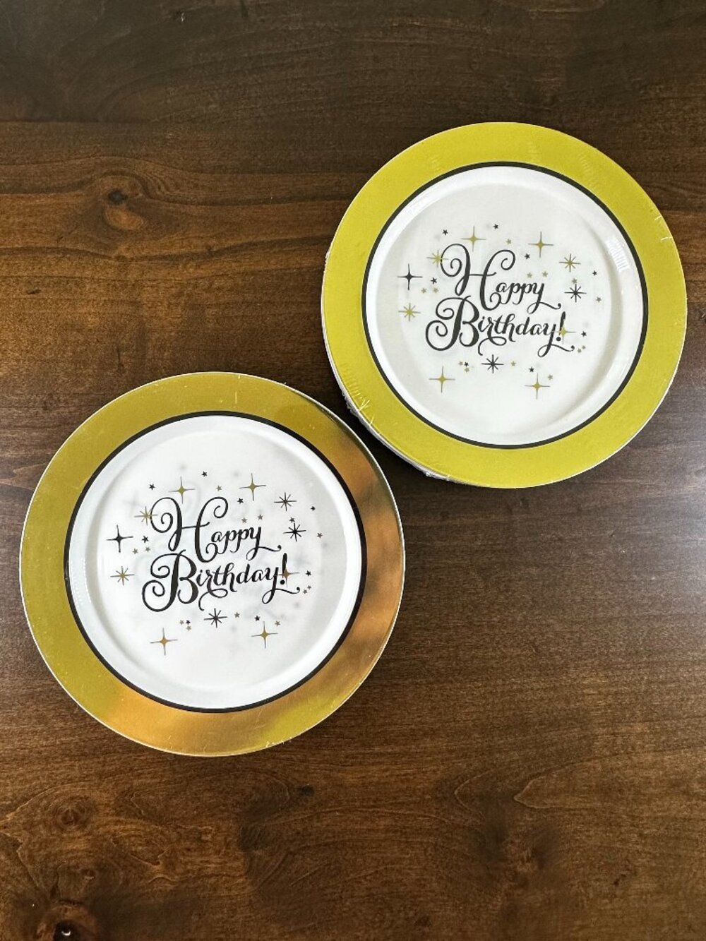 Twenty (20) Premium Quality Birthday Plates - 7.5" Round - Very Sturdy - NEW